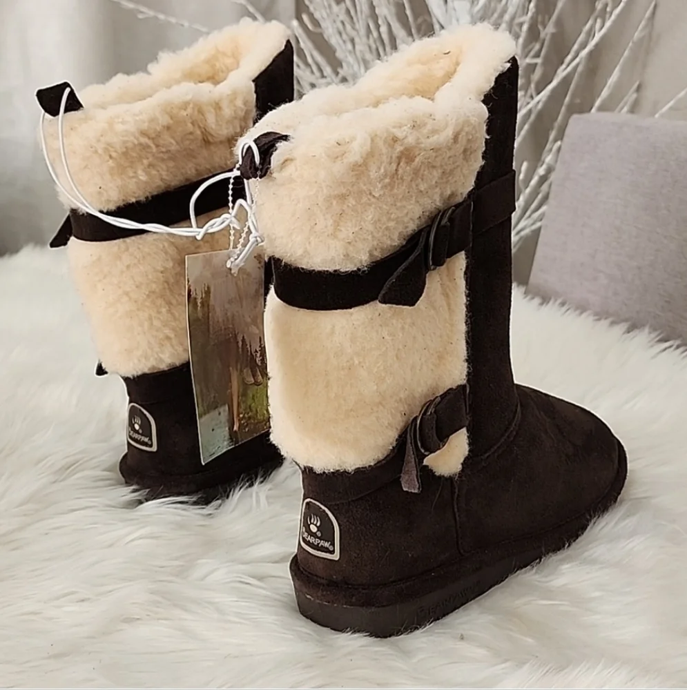 Bearpaw Alexandra Wool Sheep Skin Mid Calf Winter Boots